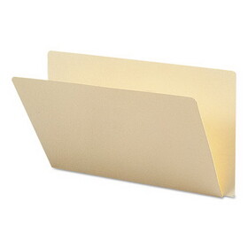 SMEAD MANUFACTURING CO. SMD27250 Folders, Straight Cut, Single-Ply Extended End Tab, Legal, Manila, 100/box