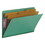 SMEAD MANUFACTURING CO. SMD29785 Pressboard End Tab Classification Folders, Legal, Six-Section, Green, 10/box, Price/BX