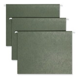 Smead SMD64035 Hanging Folders, 1/3 Tab, 11 Point Stock, Letter, Green, 25/box