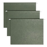 Smead SMD64036 Tuff Hanging Folder With Easy Slide Tab, Letter, Standard Green, 20/pack