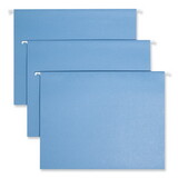 Smead SMD64041 Tuff Hanging Folder With Easy Slide Tab, Letter, Blue, 18/pack