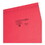 Smead SMD64043 Tuff Hanging Folder With Easy Slide Tab, Letter, Red, 18/pack, Price/BX