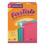 SMEAD MANUFACTURING CO. SMD64053 Fastab Hanging File Folders, Letter, Assorted Primary, 18/box