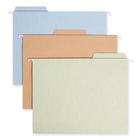 Smead SMD64054 FasTab Hanging Folders, Letter Size, 1/3-Cut Tabs, Assorted Earthtone Colors, 18/Box