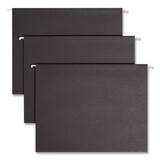 SMEAD MANUFACTURING CO. SMD64062 Hanging File Folders, 1/5 Cut, 11 Point Stock, Letter, Black, 25/box