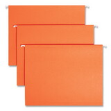 SMEAD MANUFACTURING CO. SMD64065 Hanging File Folders, 1/5 Tab, 11 Point Stock, Letter, Orange, 25/box
