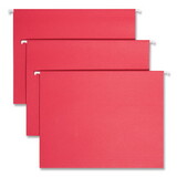 SMEAD MANUFACTURING CO. SMD64067 Hanging File Folders, 1/5 Tab, 11 Point Stock, Letter, Red, 25/box