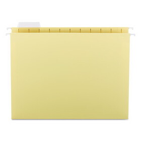Smead SMD64069 Colored Hanging File Folders with 1/5 Cut Tabs, Letter Size, 1/5-Cut Tabs, Yellow, 25/Box