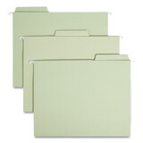 Smead SMD64082 Fastab Hanging File Folders, 1/3 Tab, Letter, Moss Green, 20/box