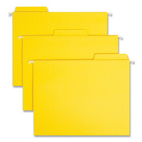 Smead SMD64097 FasTab Hanging Folders, Letter Size, 1/3-Cut Tabs, Yellow, 20/Box