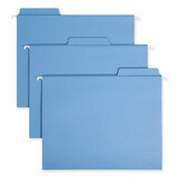 Smead SMD64099 Fastab Hanging File Folders, Letter, Blue, 20/box