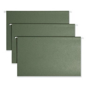 SMEAD MANUFACTURING CO. SMD64155 Hanging File Folders, 1/5 Tab, 11 Point Stock, Legal, Green, 25/box