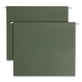 Smead SMD64259 Box Bottom Hanging File Folders, 2" Capacity, Letter Size, Standard Green, 25/Box