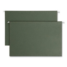 SMEAD MANUFACTURING CO. SMD64339 One Inch Capacity Box Bottom Hanging File Folders, Legal, Green, 25/box