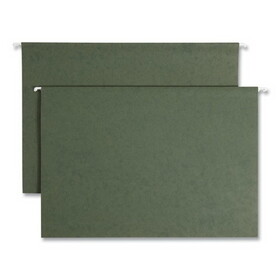 Smead SMD64359 Box Bottom Hanging File Folders, 2" Capacity, Legal Size, Standard Green, 25/Box
