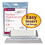 Smead SMD64600 Hanging File Tab/insert, 1/5 Tab, 2 1/4 Inch, Clear Tab/white Insert, 25/pack, Price/PK