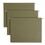 Smead SMD65001 Recycled Hanging File Folders, 1/5 Tab, 11 Point Stock, Letter, Green, 25/box, Price/BX