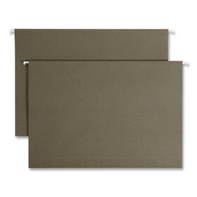 Smead SMD65095 Box Bottom Hanging File Folders, 2" Capacity, Legal Size, Standard Green, 25/Box