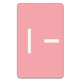 Smead SMD67179 Alpha-Z Color-Coded Second Letter Labels, Letter I, Pink, 100/pack