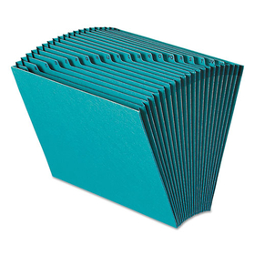 Smead SMD70717 Heavy-Duty Indexed Expanding Open Top Color Files, 21 Sections, 1/21-Cut Tabs, Letter Size, Teal