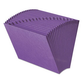 Smead SMD70721 Heavy-Duty Indexed Expanding Open Top Color Files, 21 Sections, 1/21-Cut Tabs, Letter Size, Purple