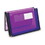 SMEAD MANUFACTURING CO. SMD71952 2 1/4" Exp Wallet, Poly, Letter, Translucent Purple, Price/EA