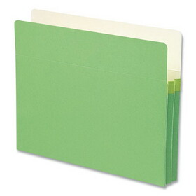 SMEAD MANUFACTURING CO. SMD73216 1 3/4" Exp Colored File Pocket, Straight Tab, Letter, Green