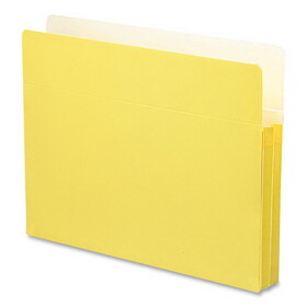 SMEAD MANUFACTURING CO. SMD73223 1 3/4" Exp Colored File Pocket, Straight Tab, Letter, Yellow