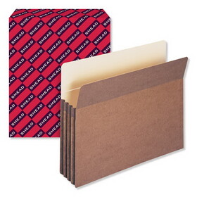 Smead SMD73224 Redrope Drop Front File Pockets, 3.5" Expansion, Letter Size, Redrope, 25/Box