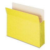 SMEAD MANUFACTURING CO. SMD73233 3 1/2" Exp Colored File Pocket, Straight Tab, Letter, Yellow