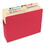 Smead SMD73241 Colored File Pockets, 5.25" Expansion, Letter Size, Red, Price/EA