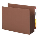 Smead 73691 Redrope Drop-Front End Tab File Pockets w/ Fully Lined Colored Gussets, 5.25