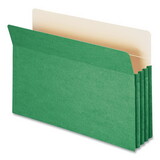 SMEAD MANUFACTURING CO. SMD74226 3 1/2" Exp Colored File Pocket, Straight Tab, Legal, Green
