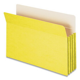 SMEAD MANUFACTURING CO. SMD74233 3 1/2" Exp Colored File Pocket, Straight Tab, Legal, Yellow