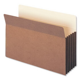 Smead SMD74274 Redrope Drop-Front File Pockets with Fully Lined Gussets, 5.25" Expansion, Legal Size, Redrope, 10/Box