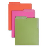 Smead SMD75406 Organized Up Heavyweight Vertical Folders, Assorted Bright Tones, 6/pack