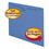 SMEAD MANUFACTURING CO. SMD75502 Colored File Jackets W/reinforced 2-Ply Tab, Letter, 11pt, Blue, 100/box, Price/BX