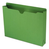 SMEAD MANUFACTURING CO. SMD75563 Colored File Jackets W/reinforced 2-Ply Tab, Letter, 11pt, Green, 50/box
