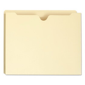 Smead SMD75605 100% Recycled Top Tab File Jackets, Straight Tab, Letter Size, Manila, 50/Box
