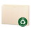 SMEAD MANUFACTURING CO. SMD75607 100% Recycled Top Tab File Jackets, Legal, 2" Exp, Manila, 50/box, Price/BX