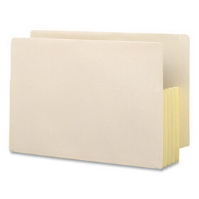 SMEAD MANUFACTURING CO. SMD76164 3 1/2" Exp Straight Tab File Pockets W/tyvek, Legal, Manila, 10/bx