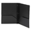 Smead SMD87725 Poly Two-Pocket Folder with Fasteners, 180-Sheet Capacity, 11 x 8.5, Black, 25/Box, Price/BX