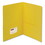 SMEAD MANUFACTURING CO. SMD87862 Two-Pocket Folder, Textured Paper, Yellow, 25/box, Price/BX