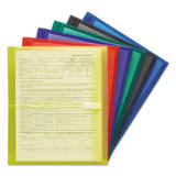 Smead SMD89669 Poly Side-Load Envelopes, Fold-Over Closure, 9.75 x 11.63, Assorted Colors, 6/Pack