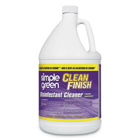 Simple Green SMP01128EA Clean Finish Disinfectant Cleaner, 1 gal Bottle, Herbal