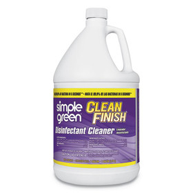 Simple Green SMP01128 Clean Finish Disinfectant Cleaner, 1 gal Bottle, Herbal, 4/CT