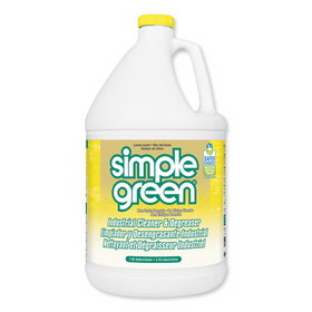 Simple Green SMP14010 Industrial Cleaner and Degreaser, Concentrated, Lemon, 1 gal Bottle, 6/Carton