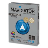 Navigator SNANPL1124 Platinum Paper, 99 Brightness, 24lb, 8-1/2 X 11, White, 5000/carton