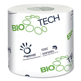 Papernet SOD415596 BioTech Toilet Tissue, Septic Safe, 2-Ply, White, 500 Sheets/Roll, 96 Rolls/Carton