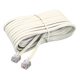 Softalk SOF04020 Telephone Extension Cord, Plug/Plug, 25 ft, Ivory